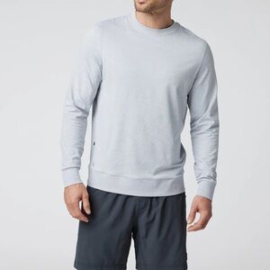 Vuori Ponto Performance Crew in Platinum Heather